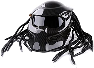  Gtyw cool jagged depredador locomotora carreras fibra de carbono motocicleta casco de seguridad casco de cara completa