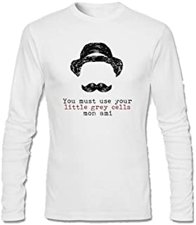  U/a - camiseta de manga larga para hombre blanco blanco l