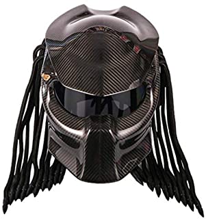  Casco de motocicleta predator carbon fiber full-face iron warrior casco para hombre