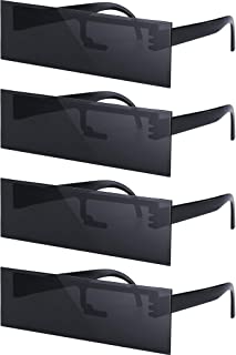  Frienda 4 pares gafas de sol de bar de censurar anteojos gafas de sol de censura de internet gafas de sol espaciales ni�os