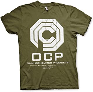  Robocop oficialmente licenciado omni consumer products camiseta para hombre (olive)