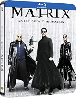  Pack matrix trilogia+animatrix black metal edition blu-ray [blu-ray]